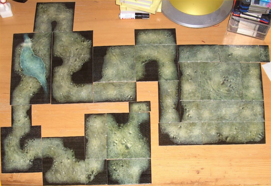 Cavern made of Dungeon Tiles