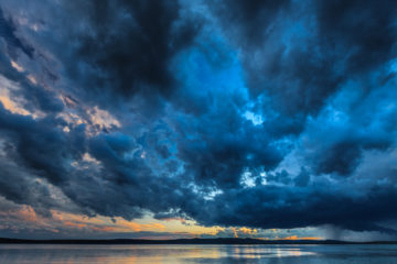 Dark storm clouds